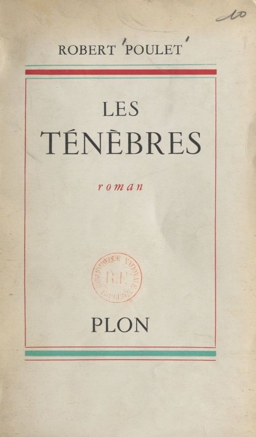ebook cover of Les ténèbres, by Robert Poulet