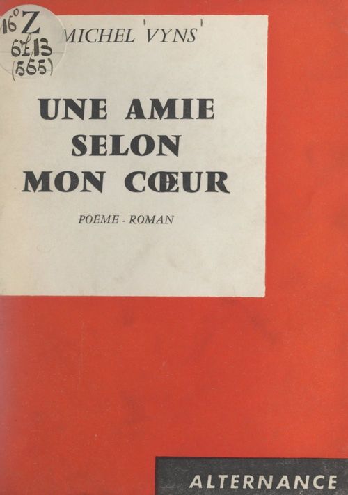 ebook cover of Une amie selon mon coeur, by Michel Vyns