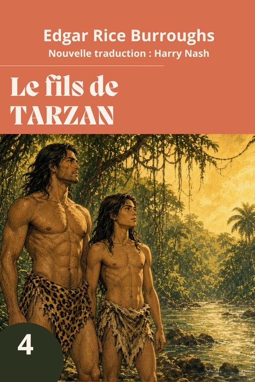 ebook cover of Le fils de Tarzan, by Edgar Rice Burroughs