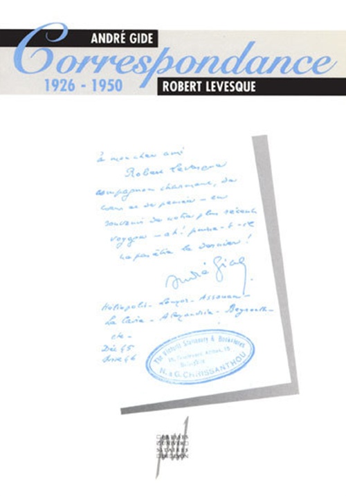 ebook cover of André Gide & Robert Levesque, by André Gide, Robert Lévesque