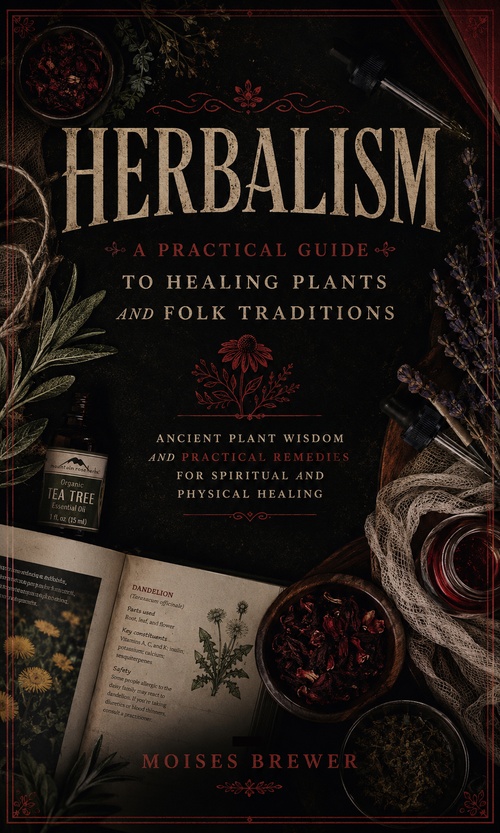 Couverture ebook de Herbalism: A Practical Guide to Healing Plants and Folk Traditions, de Moises Brewer