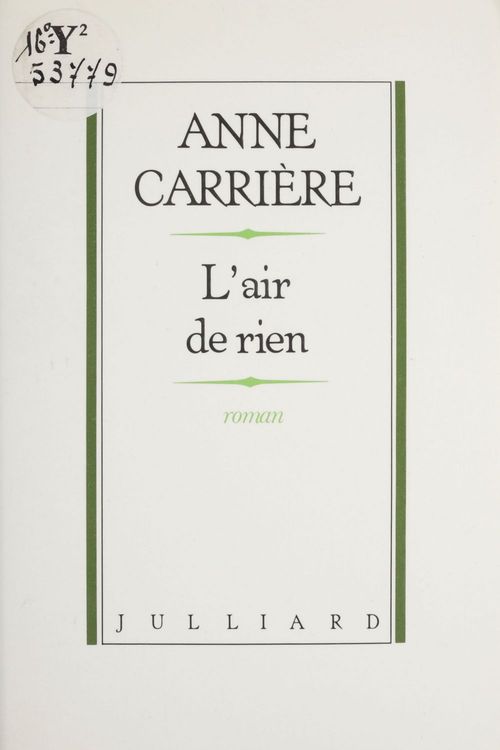 ebook cover of L'Air de rien, by Anne Carriere