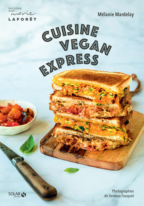 Couverture ebook de Cuisine vegan express, de Mélanie Mardelay