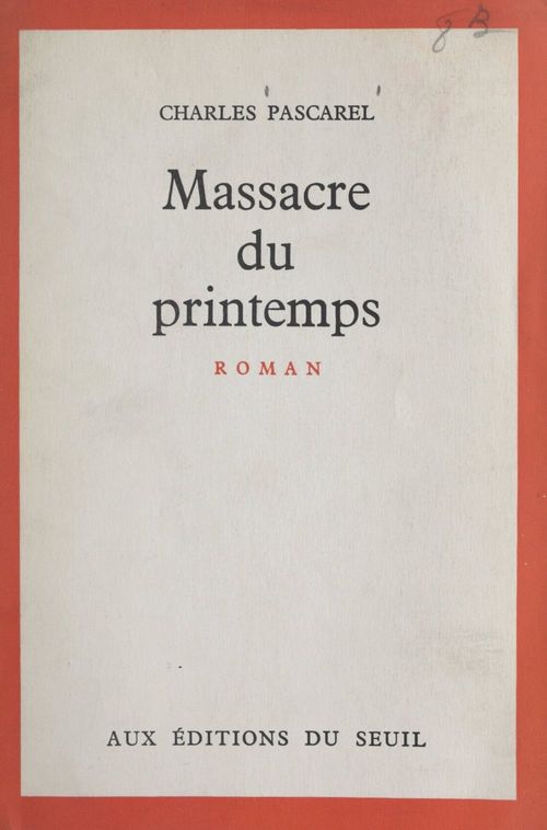 Couverture ebook de Massacre du printemps, de Charles Pascarel