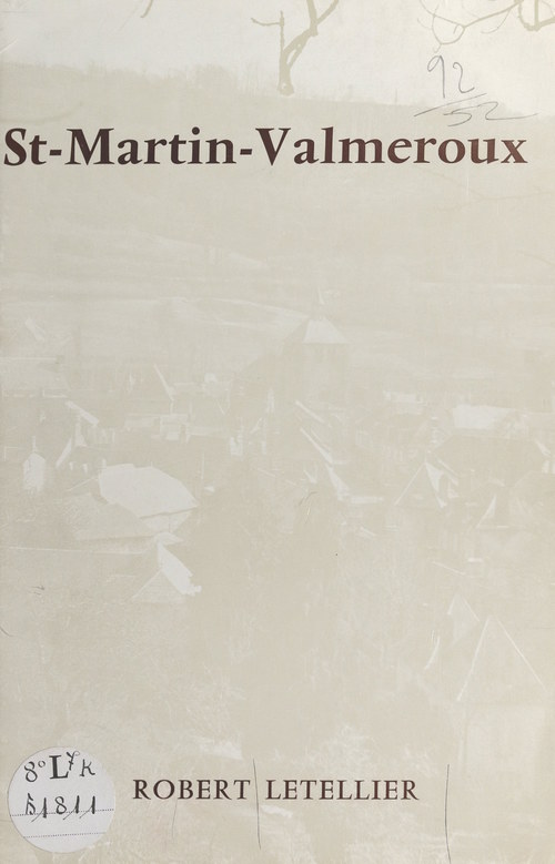 Couverture ebook de Saint-Martin-Valmeroux, de Robert Letellier