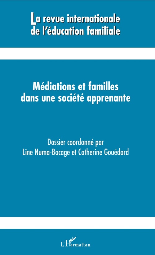 Couverture ebook de Médiations et familles dans une société apprenante, de Véronique Francis