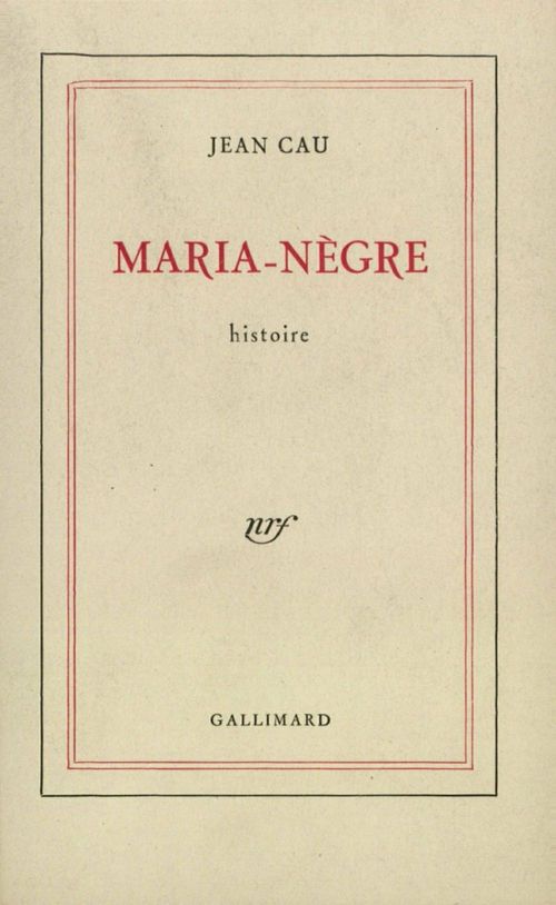 ebook cover of Maria-Nègre, by Jean Cau