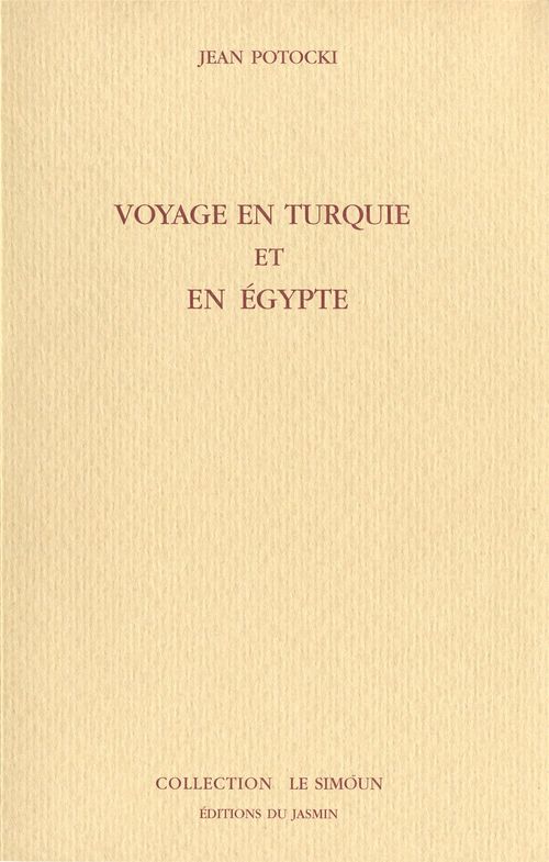 Couverture ebook de Voyage en Turquie et en Egypte, de Jean Potocki