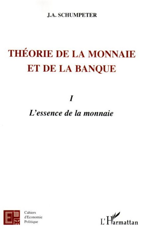 ebook cover of Théorie de la monnaie et de la banque I, by Cahiers d'économie politique