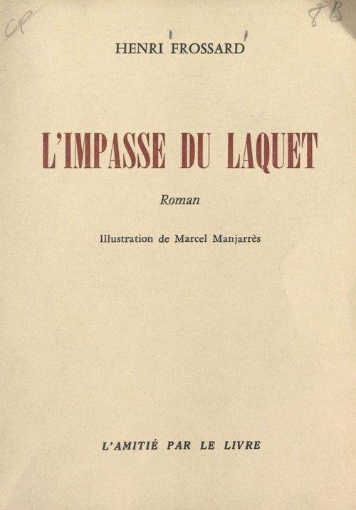Couverture ebook de L'impasse du Laquet, de Henri Frossard