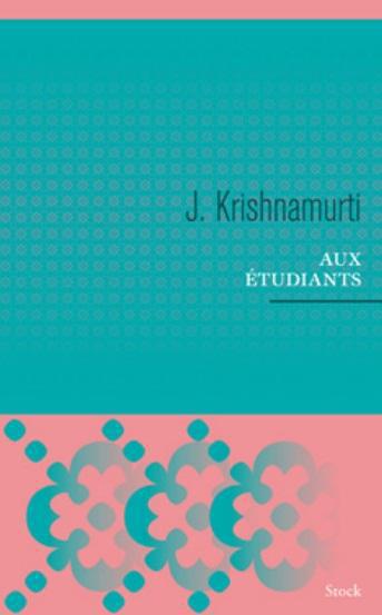 ebook cover of Aux étudiants, by Krishnamurti