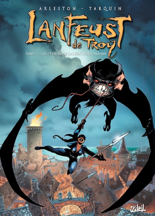 Couverture ebook de Lanfeust de Troy T07 - Les Pétaures se cachent pour mourir, de Christophe Arleston