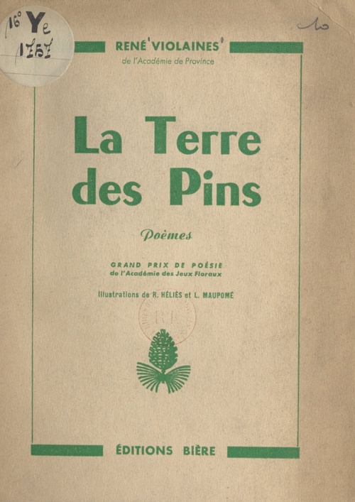 Couverture ebook de La terre des pins, de Rene Violaines