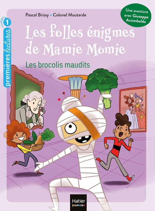 Couverture ebook de Les folles énigmes de Mamie Momie - Les brocolis maudits GS/CP 5/6 ans, de Pascal Brissy