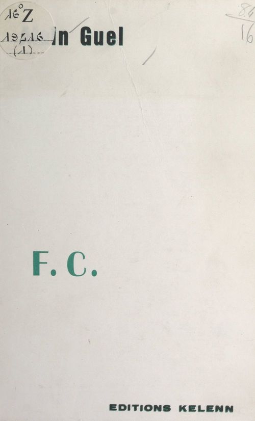 ebook cover of F. C., by Alain Guel