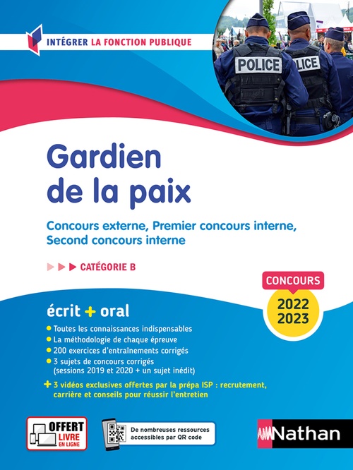 ebook cover of Concours Gardien de la paix - Catégorie B (Intégrer la fonction publique) 2022/2023, by Morad Mekbel, Elisabeth Simonin
