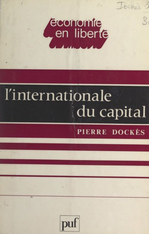ebook cover of L'internationale du capital, by Pierre Dockès