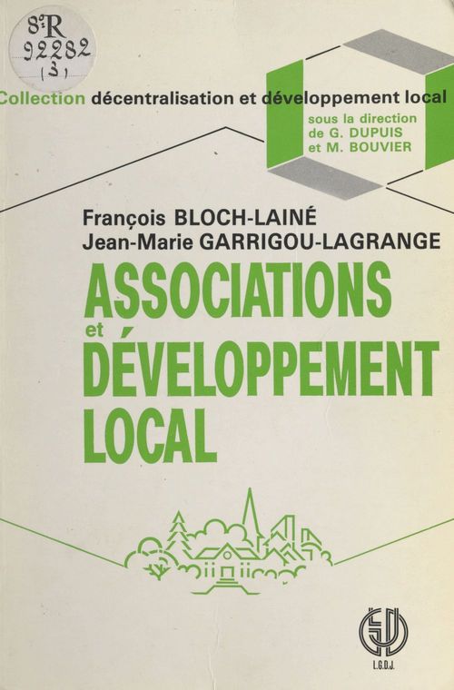 Couverture ebook de Associations et développement local, de Bloch-Laine/Garrigou