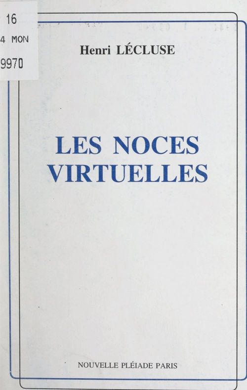 Couverture ebook de Les noces virtuelles..., de Henri Lecluse