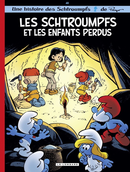 Couverture ebook de Les Schtroumpfs Lombard - Tome 40 - Les Schtroumpfs et les enfants perdus, de Alain Jost, Thierry Culliford
