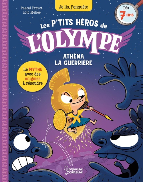 Couverture ebook de Les petits héros de l'Olympe - Athéna la guerrière, de Pascal Prévôt