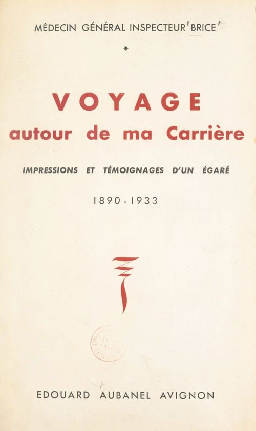 Couverture ebook de Voyage autour de ma carrière, de Raoul Brice
