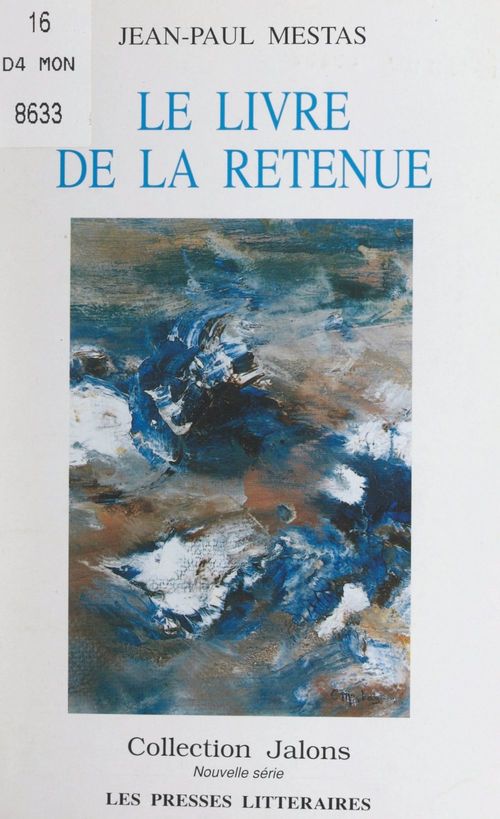 ebook cover of Le livre de la retenue, by Jean-Paul Mestas
