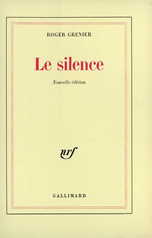 Couverture ebook de Le silence, de Grenier Roger