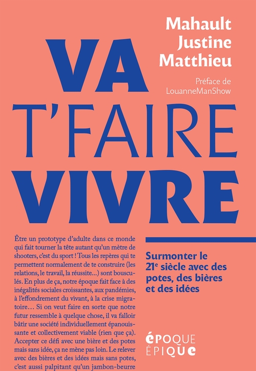 ebook cover of Va t'faire vivre, by Justine, Mahault, Matthieu