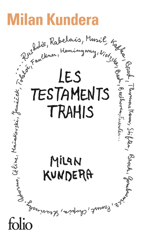 Couverture ebook de Les testaments trahis, de Milan Kundera