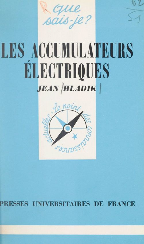 Couverture ebook de Les accumulateurs électriques, de Jean Hladik