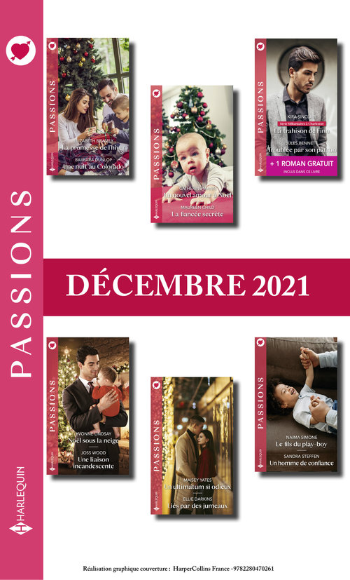 Couverture ebook de Pack mensuel Passions: 12 romans + 1 gratuit (Décembre 2021), de Collectif
