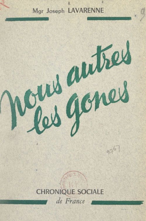 Couverture ebook de Nous autres les gones, de Joseph Lavarenne
