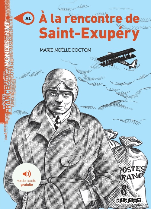 ebook cover of Mondes en VF - A la rencontre de Saint Exupéry - Niv. A1 - Ebook, by Marie-Noëlle Cocton