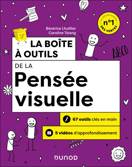 Couverture ebook de La boîte à outils de la pensée visuelle - 2e éd., de Béatrice Lhuillier, Caroline Tsiang