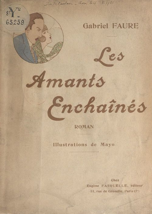 ebook cover of Les amants enchaînés, by Gabriel Fauré