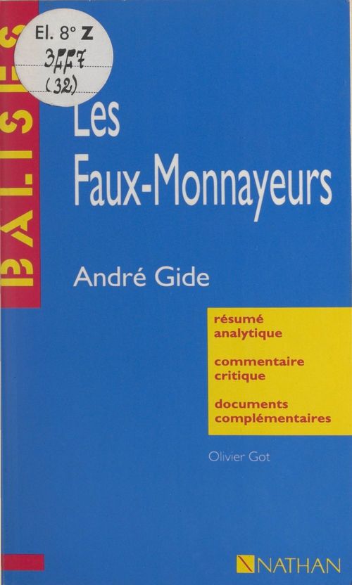 ebook cover of Les faux-monnayeurs, by Olivier Got