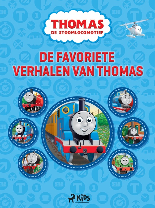 Couverture ebook de Thomas de Stoomlocomotief - De favoriete verhalen van Thomas, de Mattel