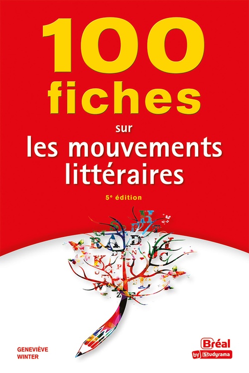 Couverture ebook de 100 fiches sur les mouvements littéraires, de Geneviève Winter