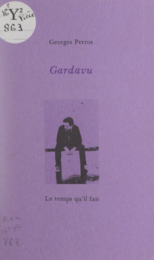 ebook cover of Gardavu, by Georges Perros