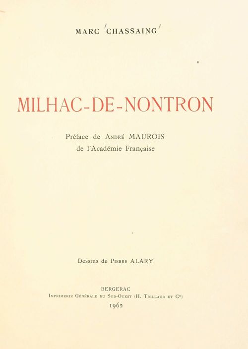 ebook cover of Milhac-de-Nontron, by Marc Chassaing