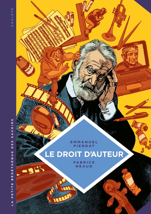 Couverture ebook de La petite Bédéthèque des Savoirs - Le droit d'auteur, de Emmanuel Pierrat, Fabrice Neaud