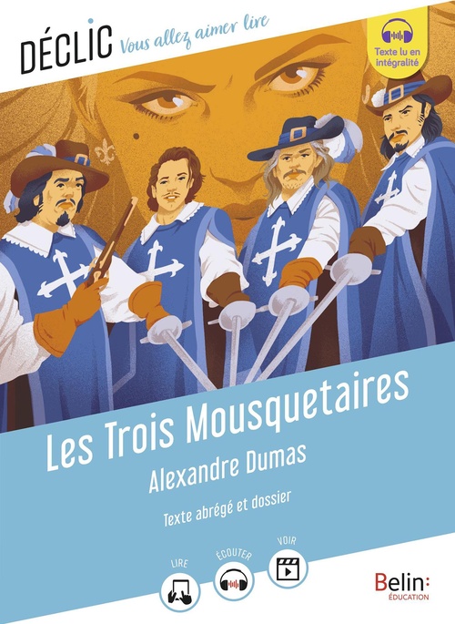 ebook cover of Les Trois Mousquetaires d'Alexandre Dumas (Texte abrégé), by Alexandre Dumas, Camille Page, Cédric Hannedouche