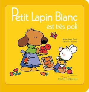 Couverture ebook de Petit Lapin Blanc est très poli, de Marie-France Floury