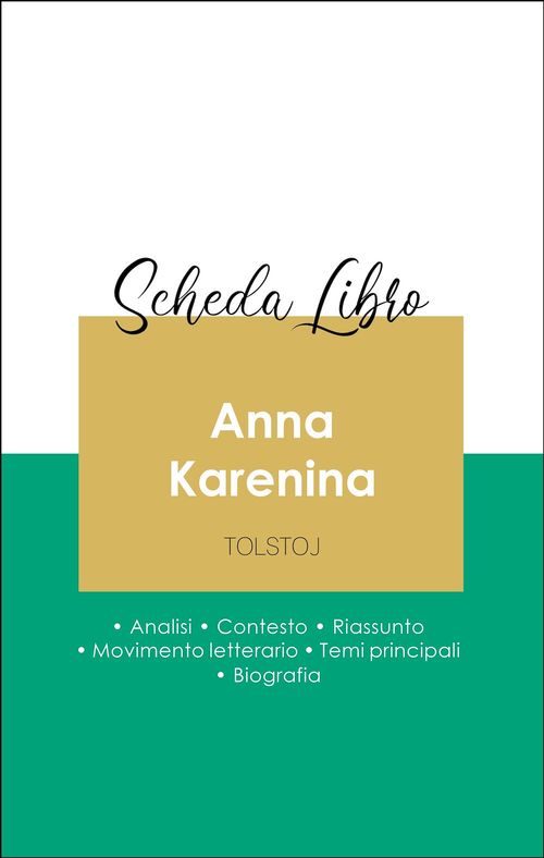 Couverture ebook de Scheda libro Anna Karenina (analisi letteraria di riferimento e riassunto completo), de Lev Tolstoj