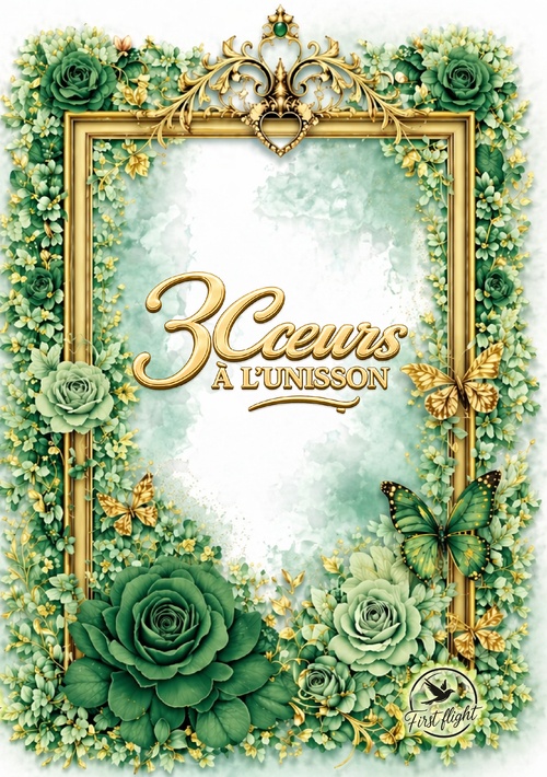 Couverture ebook de 3 coeurs à l'unisson, de Cara Ly'la