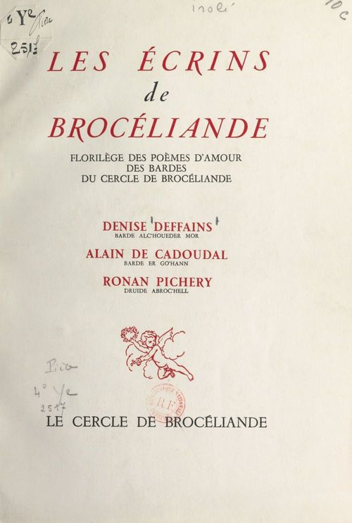 ebook cover of Les écrins de Brocéliande, by Alain De Cadoudal, Denise Deffains, Ronan Pichery