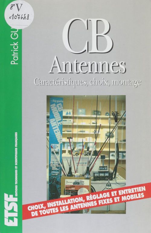 Couverture ebook de CB antennes, de Patrick Gueulle