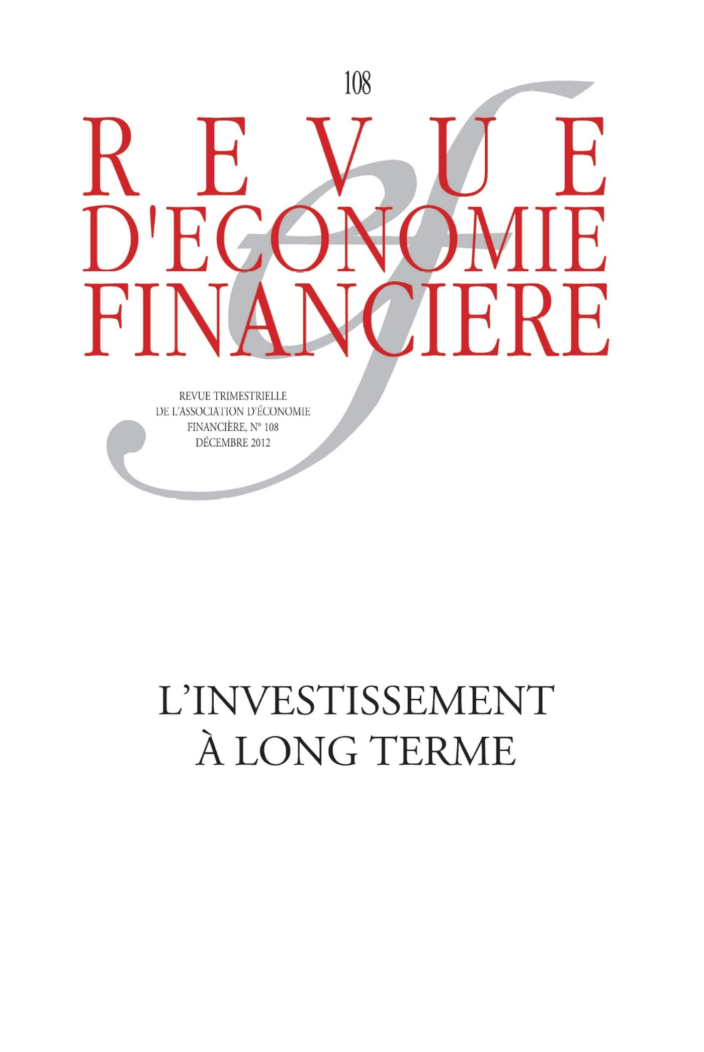 ebook cover of L'investissement à long terme, by Arkwright Edwar