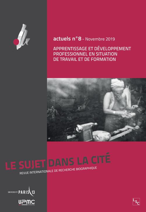 Couverture ebook de Apprentissage et développement professionnel en situation de travail et de formation, de Collectif